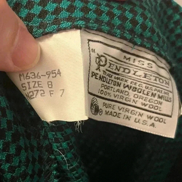 Pendleton Vintage MIDI Virgin Wool Skirt Size 8 - Picture 4 of 9